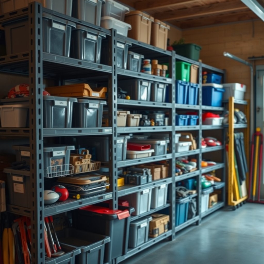 plastic shelving