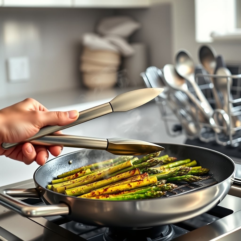 stainless tongs